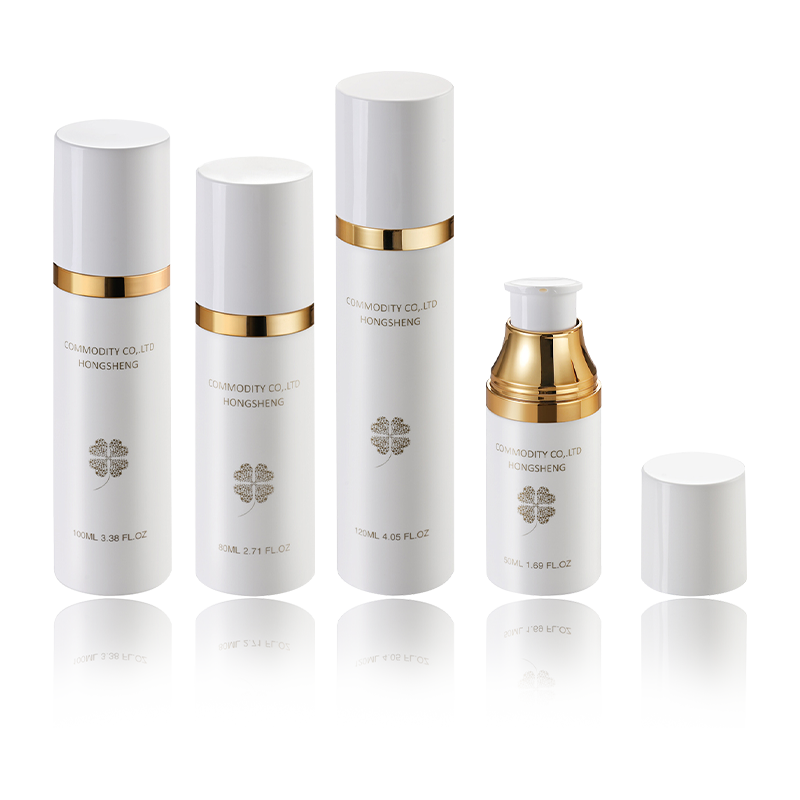 50ML-120ML luftlös flaska påfyllningsbar kosmetisk luftpump HS-017C