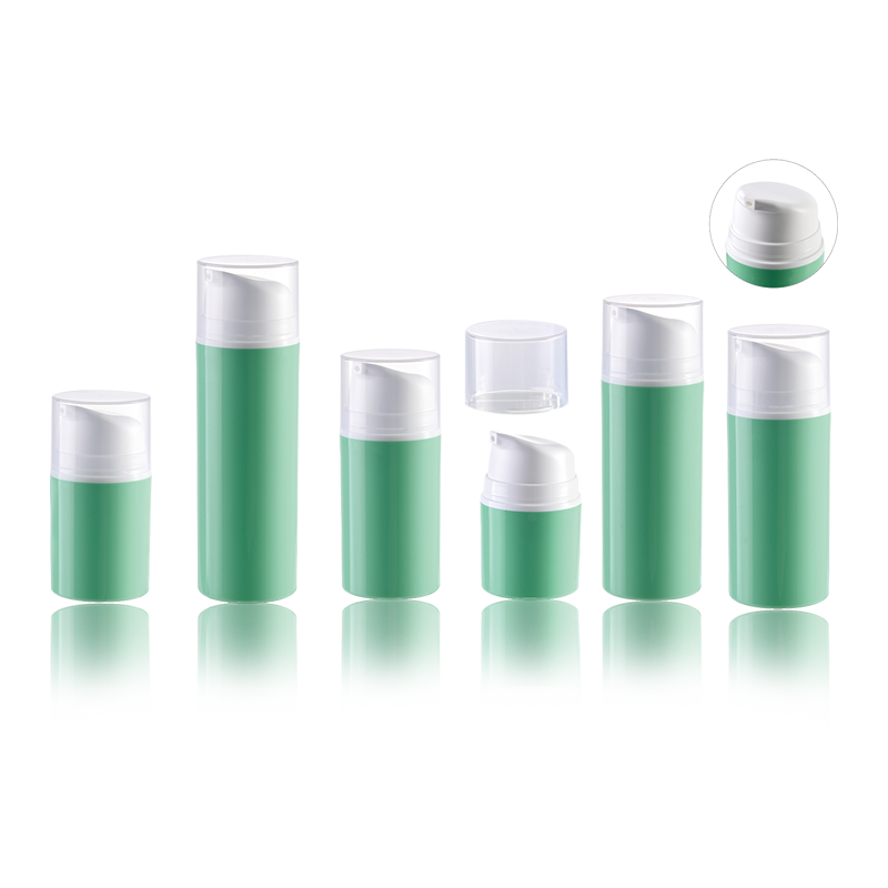HS-037B Miljövänlig kosmetisk vakuumserum Plast Airless pumpflaskor för krämer och lotioner