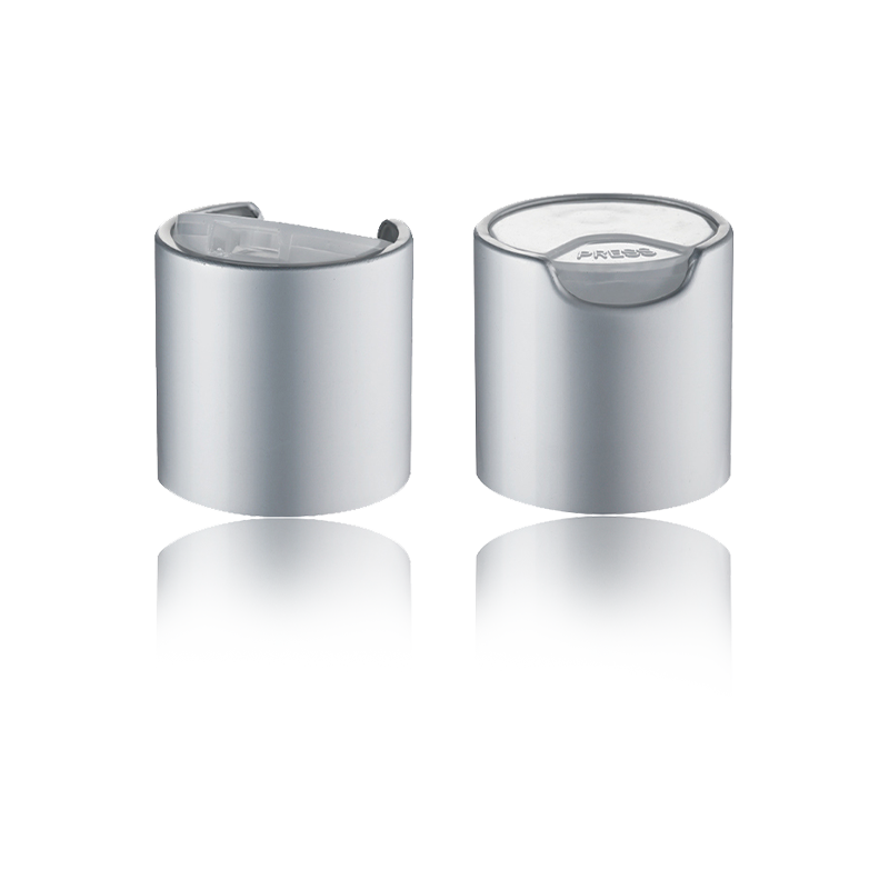 Klassisk ljus silver push-typ kosmetisk Disc Cap-HY-Q03A
